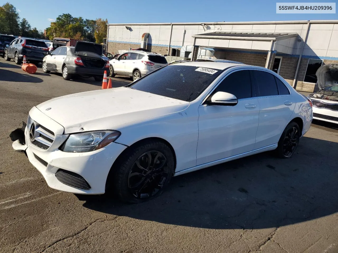 2017 Mercedes-Benz C 300 VIN: 55SWF4JB4HU209396 Lot: 75995404