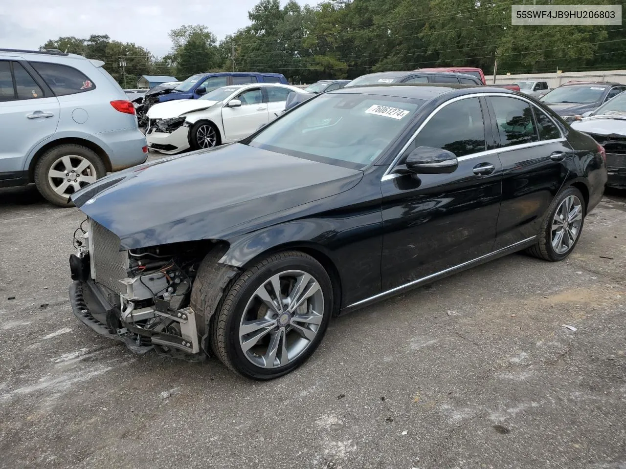 2017 Mercedes-Benz C 300 VIN: 55SWF4JB9HU206803 Lot: 76061274