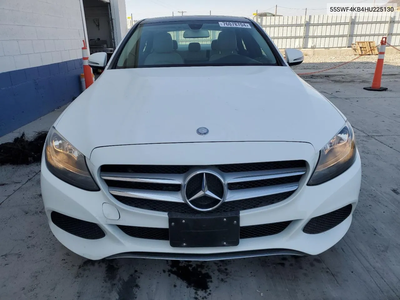 2017 Mercedes-Benz C 300 4Matic VIN: 55SWF4KB4HU225130 Lot: 76078704