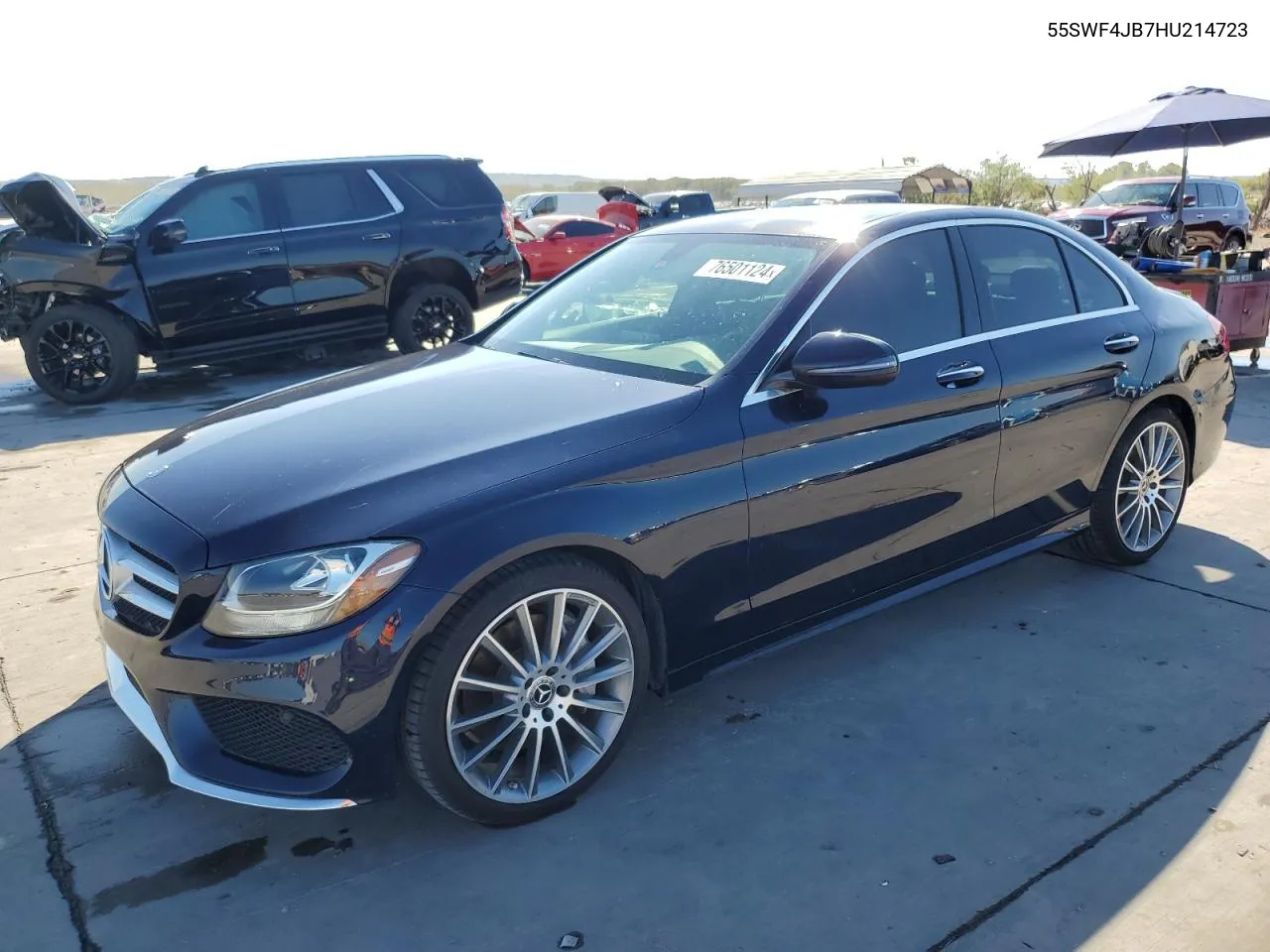 2017 Mercedes-Benz C 300 VIN: 55SWF4JB7HU214723 Lot: 76501124