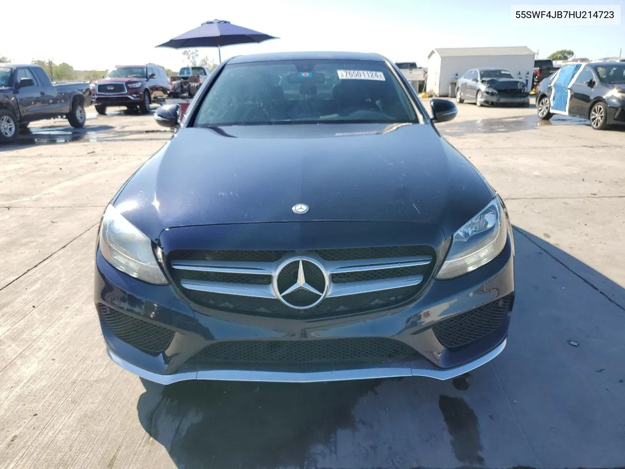 2017 Mercedes-Benz C 300 VIN: 55SWF4JB7HU214723 Lot: 76501124