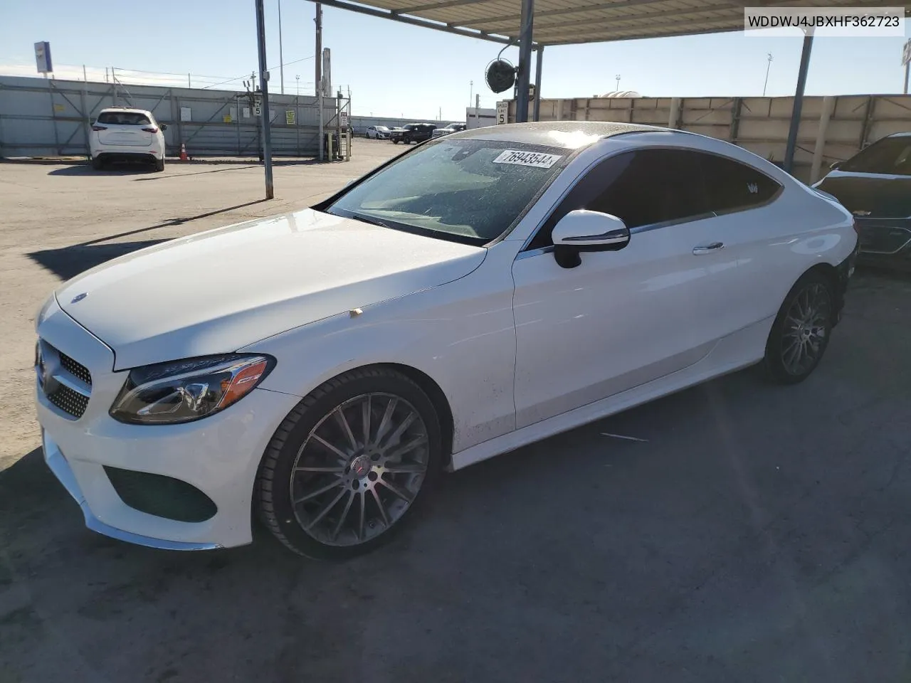 2017 Mercedes-Benz C 300 VIN: WDDWJ4JBXHF362723 Lot: 76943544