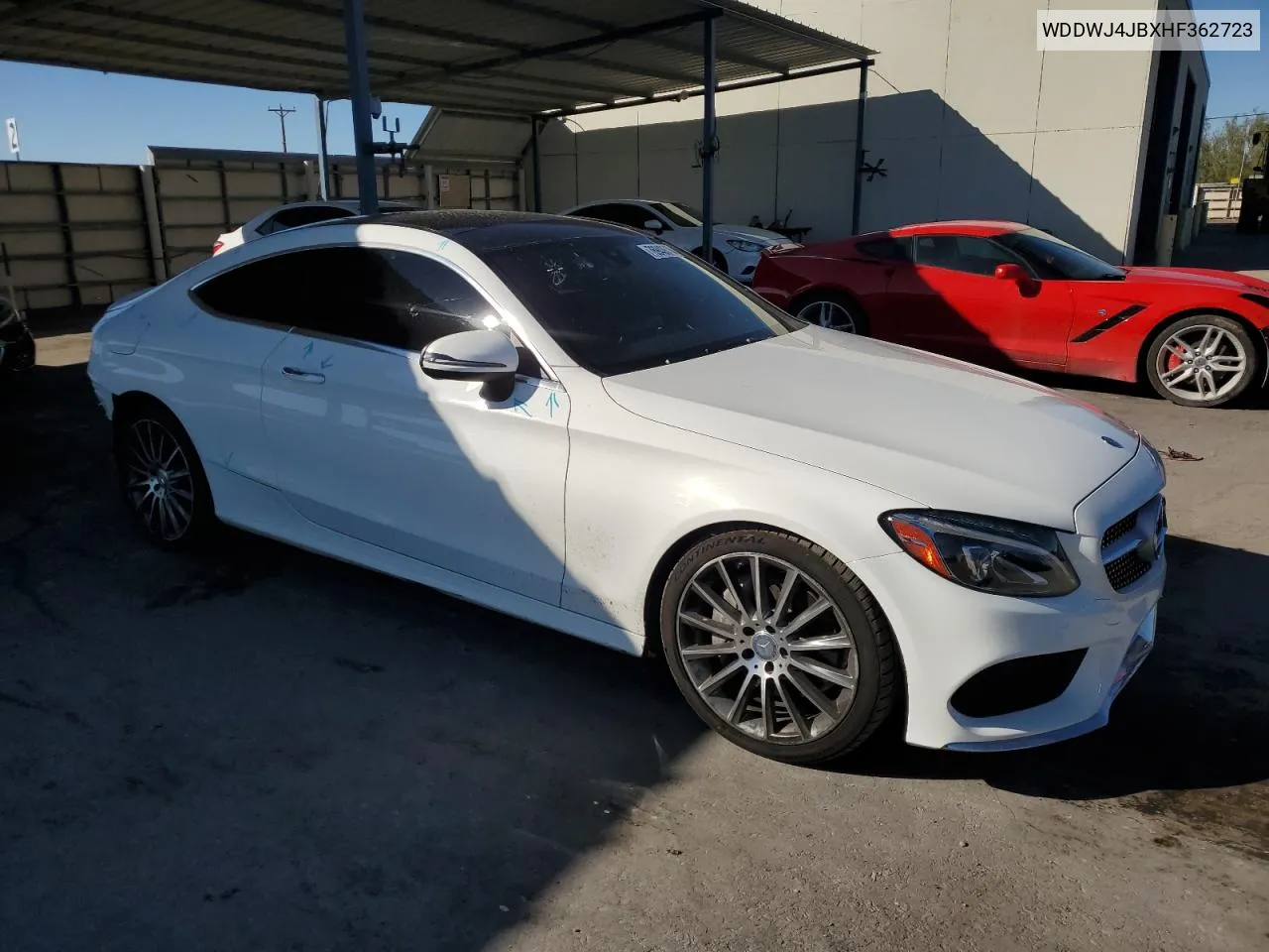 2017 Mercedes-Benz C 300 VIN: WDDWJ4JBXHF362723 Lot: 76943544