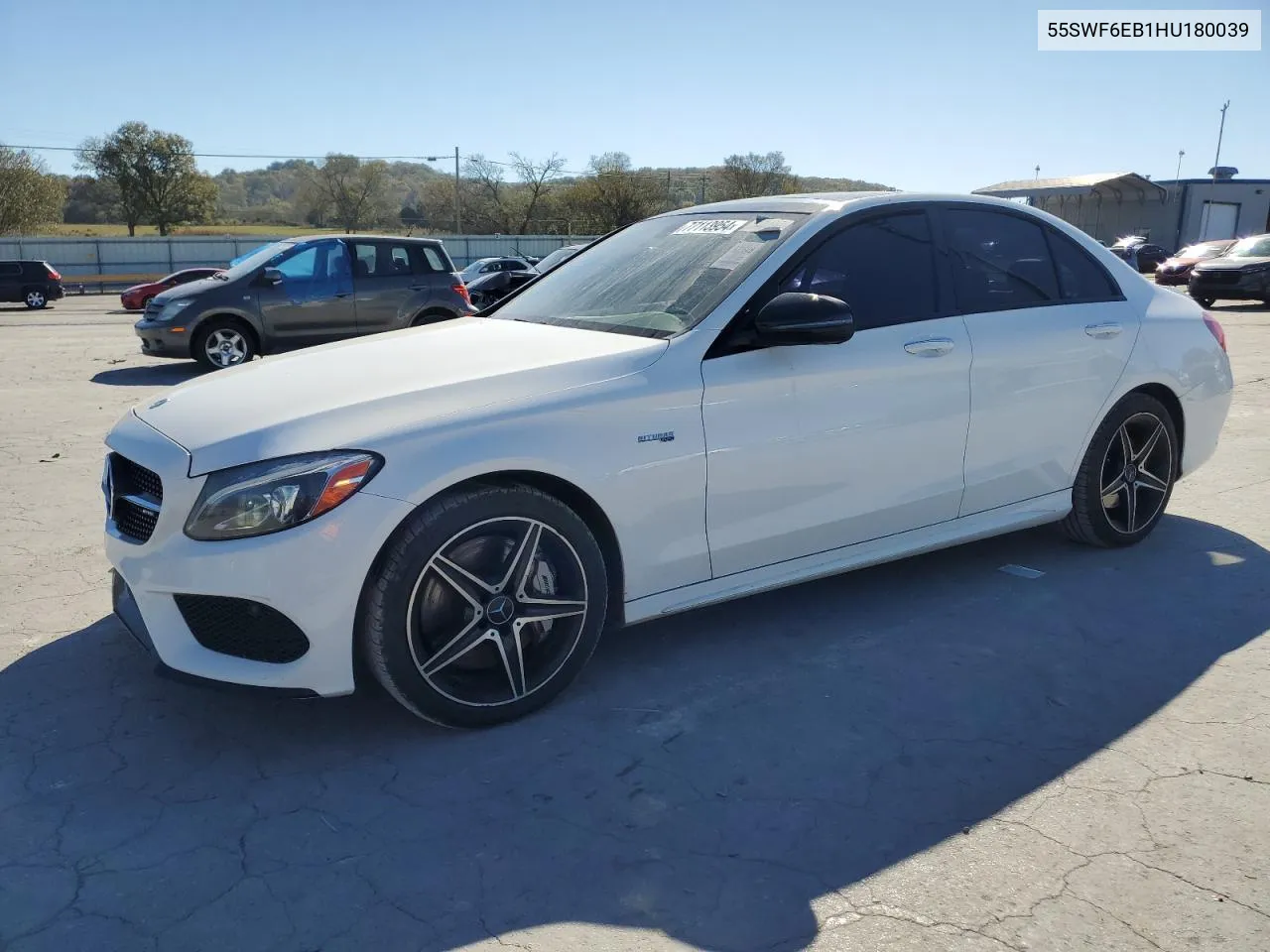 2017 Mercedes-Benz C 43 4Matic Amg VIN: 55SWF6EB1HU180039 Lot: 77113954