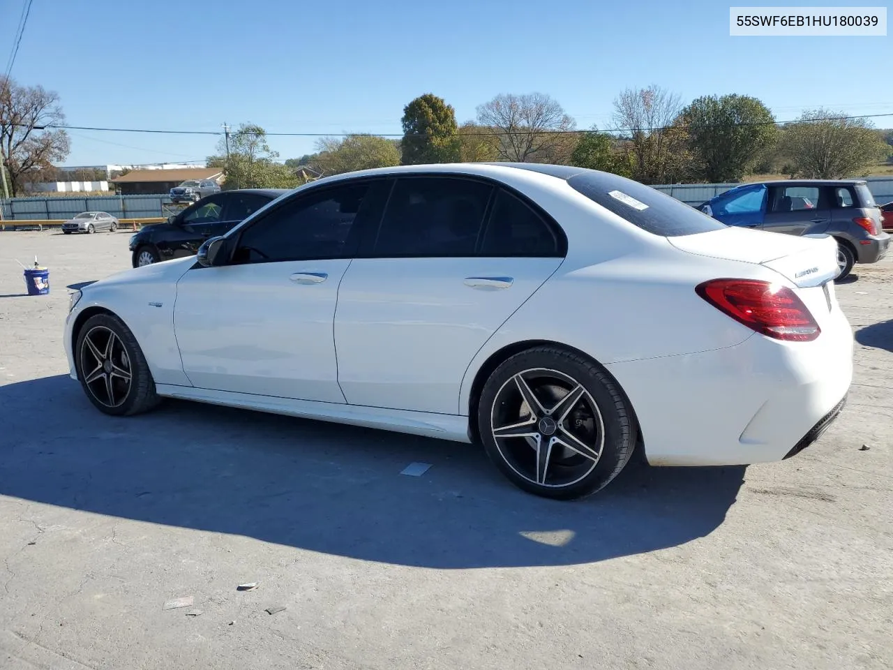 2017 Mercedes-Benz C 43 4Matic Amg VIN: 55SWF6EB1HU180039 Lot: 77113954