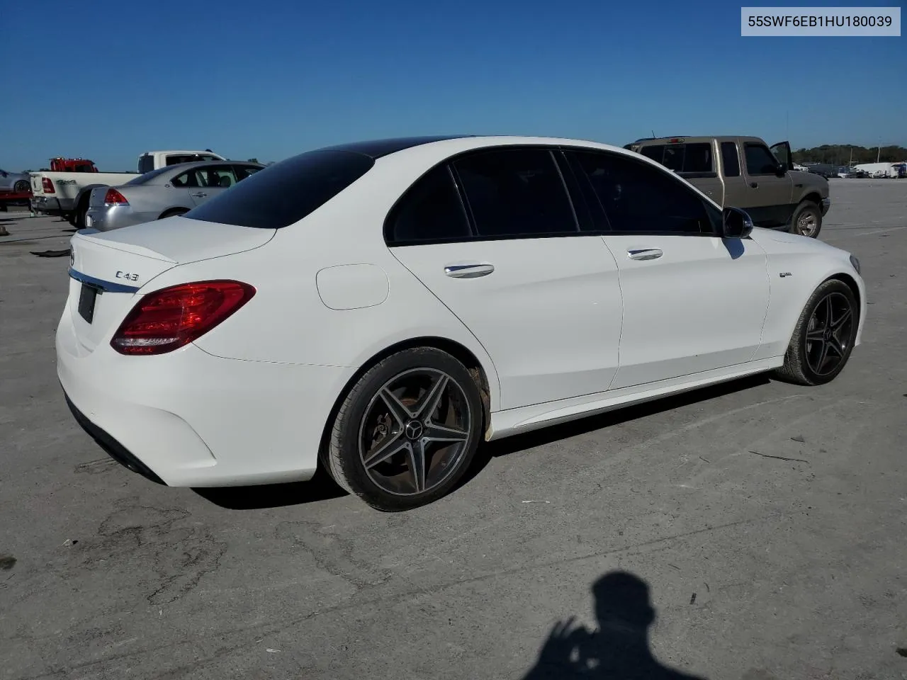 2017 Mercedes-Benz C 43 4Matic Amg VIN: 55SWF6EB1HU180039 Lot: 77113954