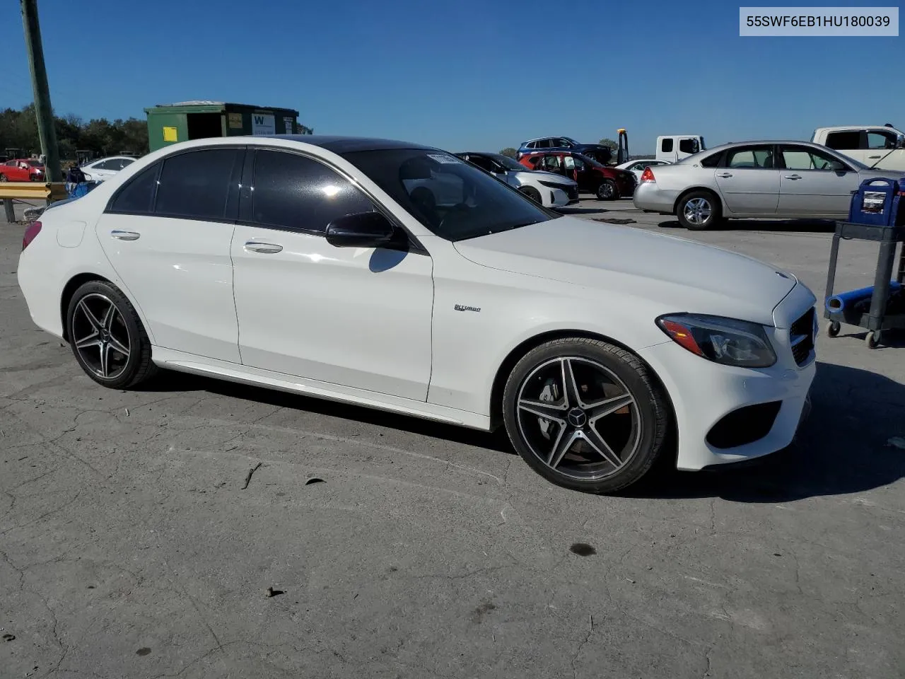 2017 Mercedes-Benz C 43 4Matic Amg VIN: 55SWF6EB1HU180039 Lot: 77113954