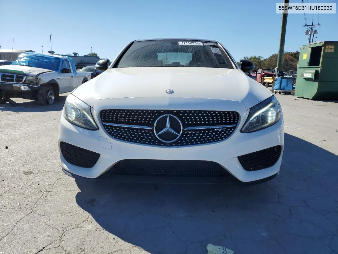 2017 Mercedes-Benz C 43 4Matic Amg VIN: 55SWF6EB1HU180039 Lot: 77113954