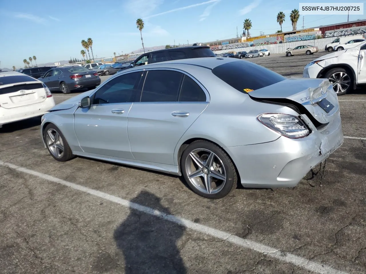 2017 Mercedes-Benz C 300 VIN: 55SWF4JB7HU200725 Lot: 77154554