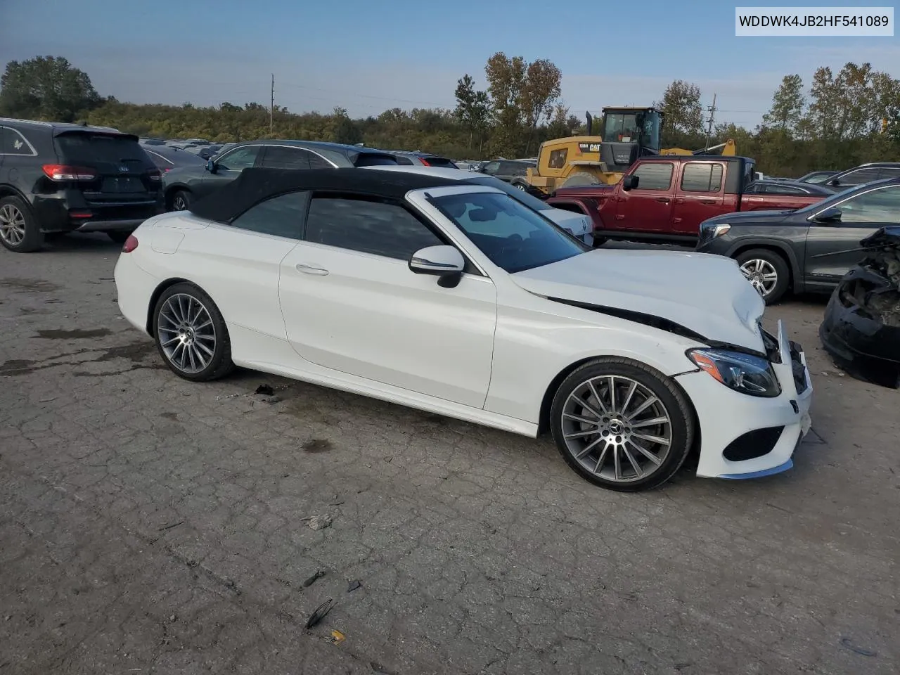 2017 Mercedes-Benz C 300 VIN: WDDWK4JB2HF541089 Lot: 77261584