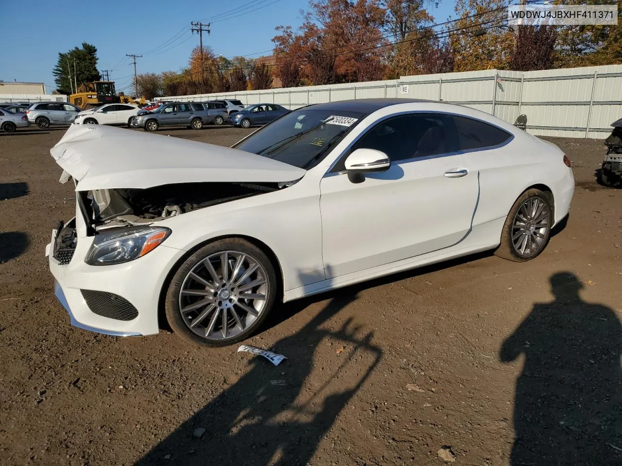 2017 Mercedes-Benz C 300 VIN: WDDWJ4JBXHF411371 Lot: 77500334