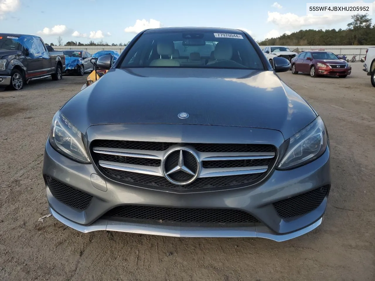 2017 Mercedes-Benz C 300 VIN: 55SWF4JBXHU205952 Lot: 77970044