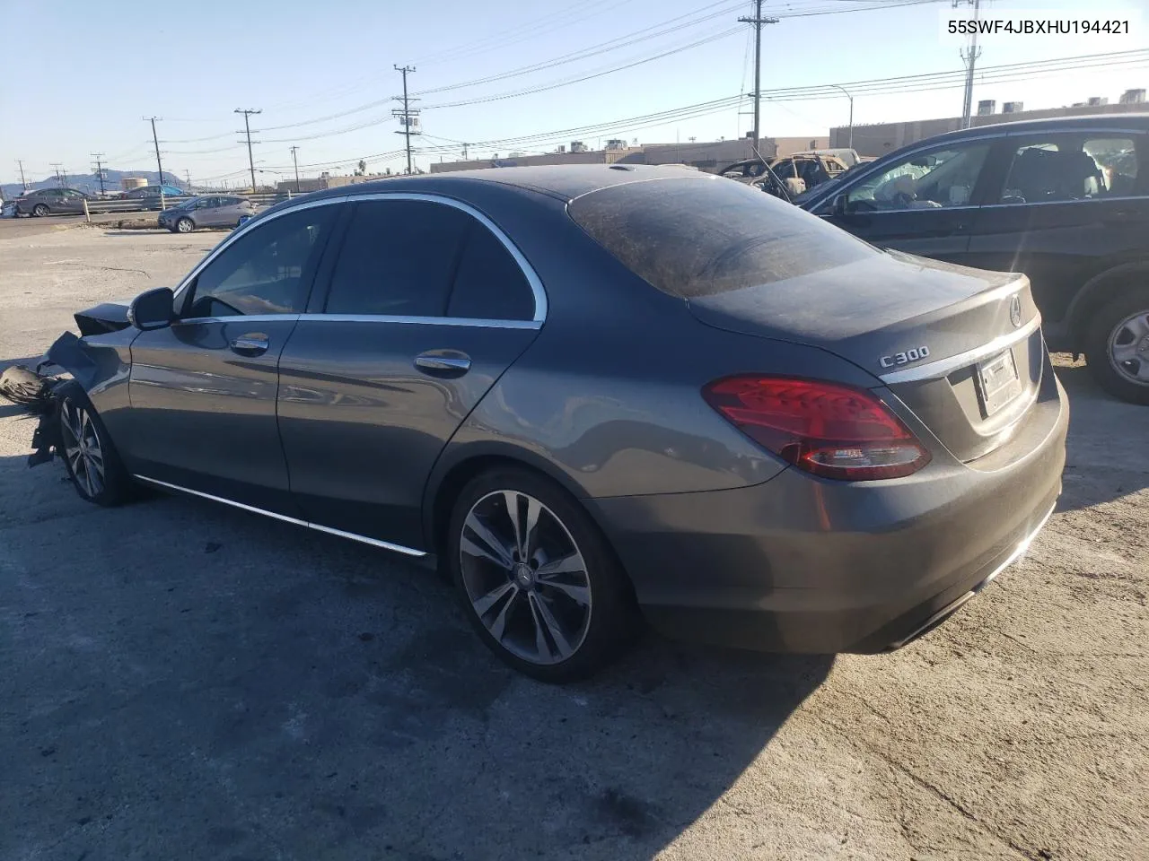 2017 Mercedes-Benz C 300 VIN: 55SWF4JBXHU194421 Lot: 78462854