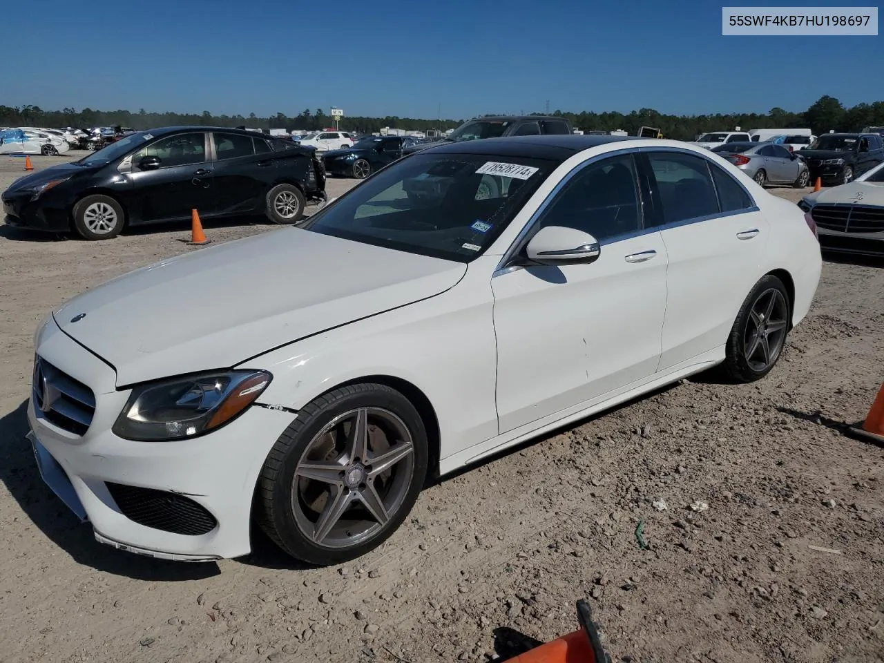 2017 Mercedes-Benz C 300 4Matic VIN: 55SWF4KB7HU198697 Lot: 78528774