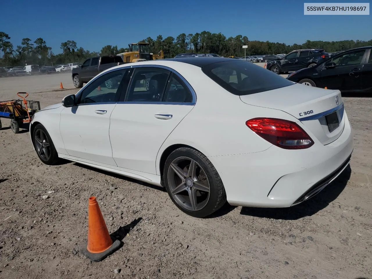 2017 Mercedes-Benz C 300 4Matic VIN: 55SWF4KB7HU198697 Lot: 78528774