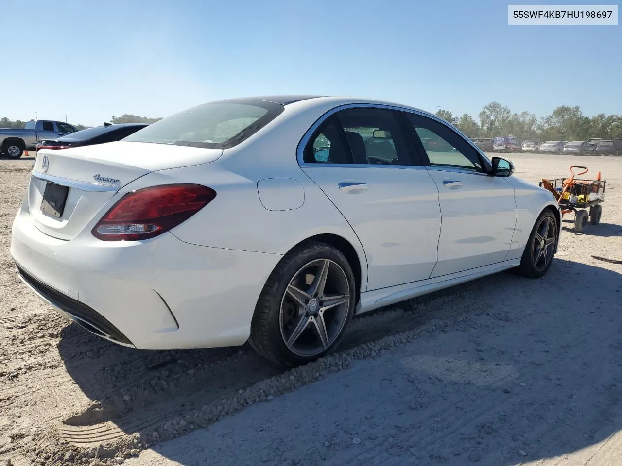 2017 Mercedes-Benz C 300 4Matic VIN: 55SWF4KB7HU198697 Lot: 78528774