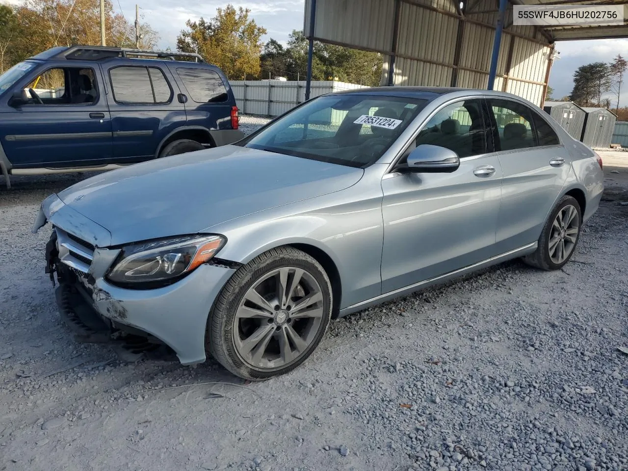 2017 Mercedes-Benz C 300 VIN: 55SWF4JB6HU202756 Lot: 78531224