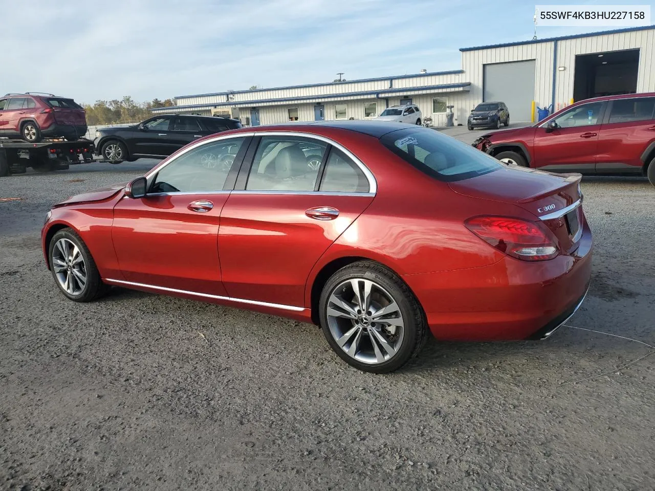 2017 Mercedes-Benz C 300 4Matic VIN: 55SWF4KB3HU227158 Lot: 78698944