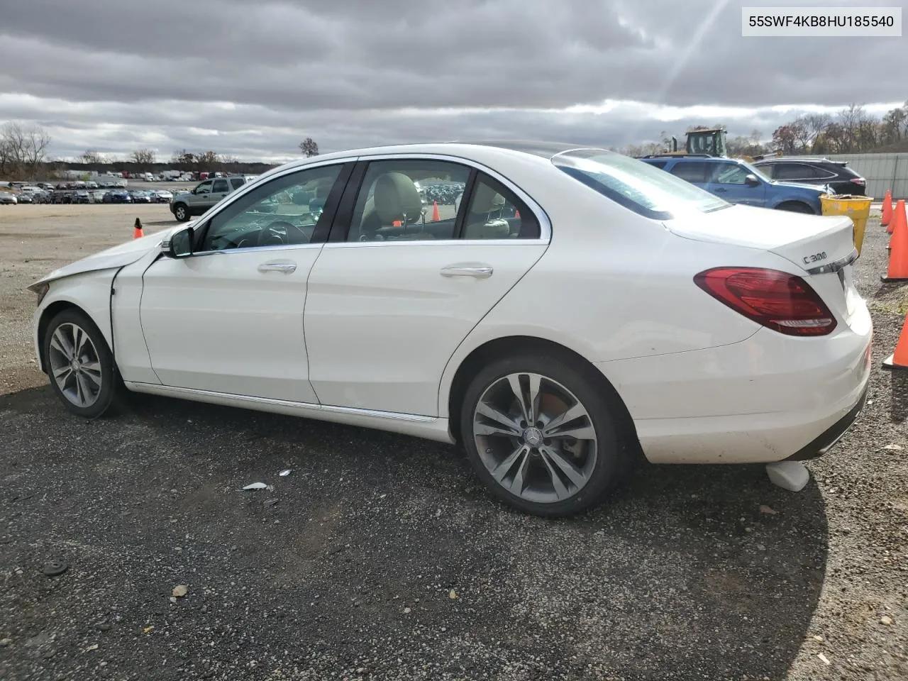 2017 Mercedes-Benz C 300 4Matic VIN: 55SWF4KB8HU185540 Lot: 78847204