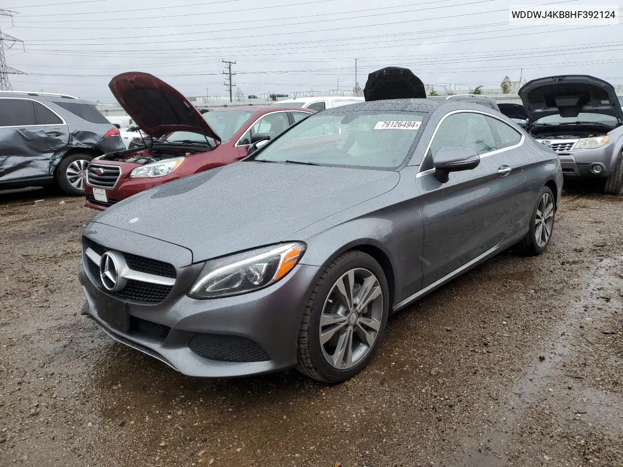 2017 Mercedes-Benz C 300 4Matic VIN: WDDWJ4KB8HF392124 Lot: 79126494