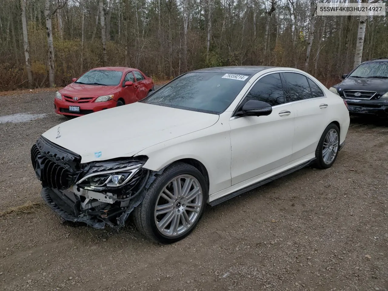 2017 Mercedes-Benz C 300 4Matic VIN: 55SWF4KB3HU214927 Lot: 79359214