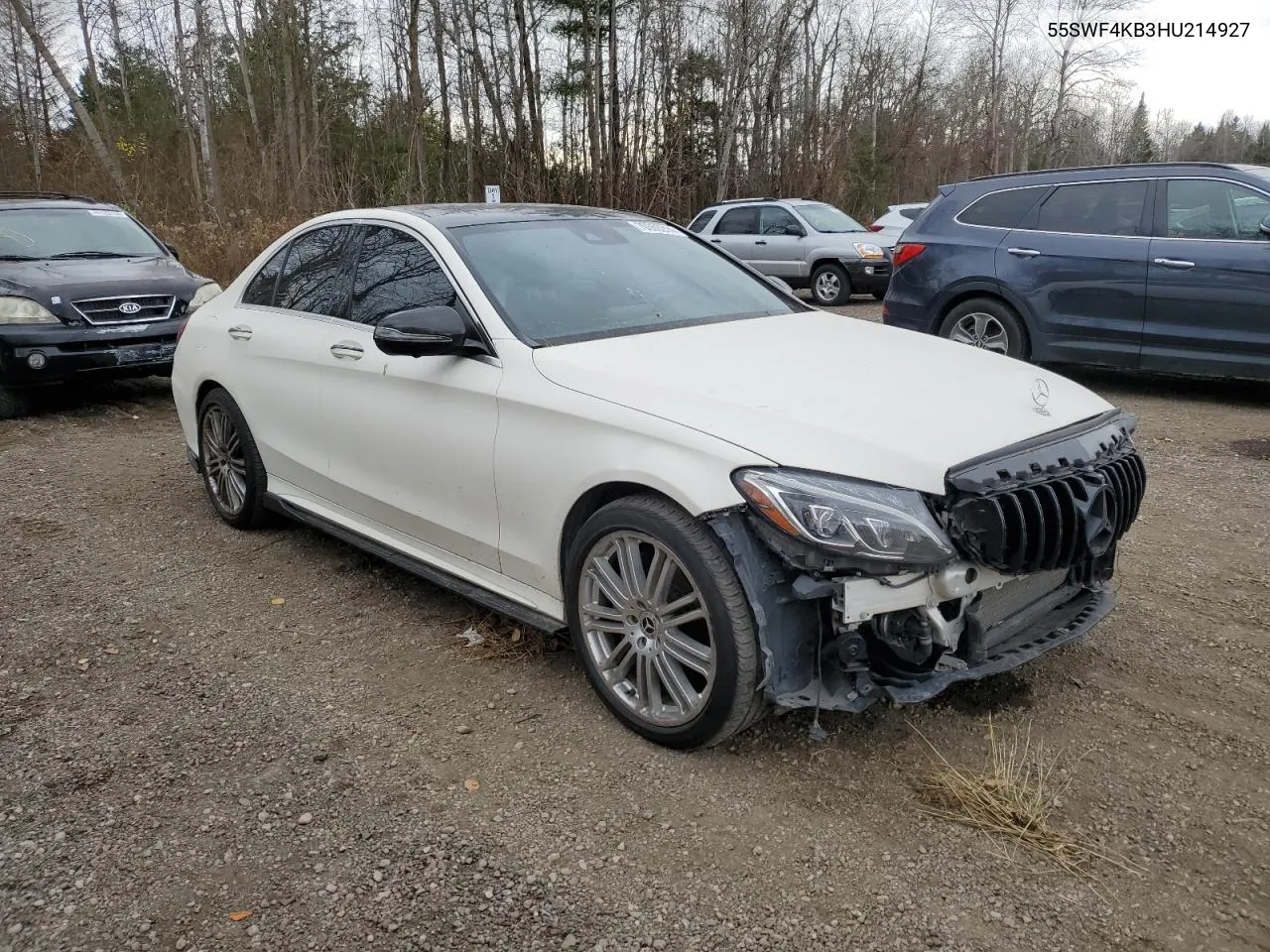 2017 Mercedes-Benz C 300 4Matic VIN: 55SWF4KB3HU214927 Lot: 79359214