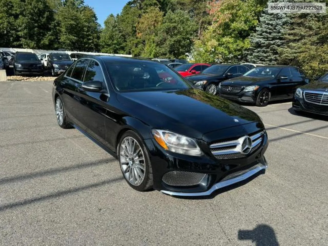 2017 Mercedes-Benz C 300 VIN: 55SWF4JB7HU222529 Lot: 79390334