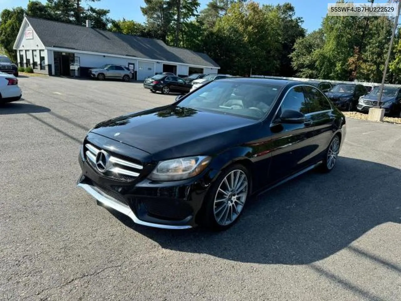 2017 Mercedes-Benz C 300 VIN: 55SWF4JB7HU222529 Lot: 79390334