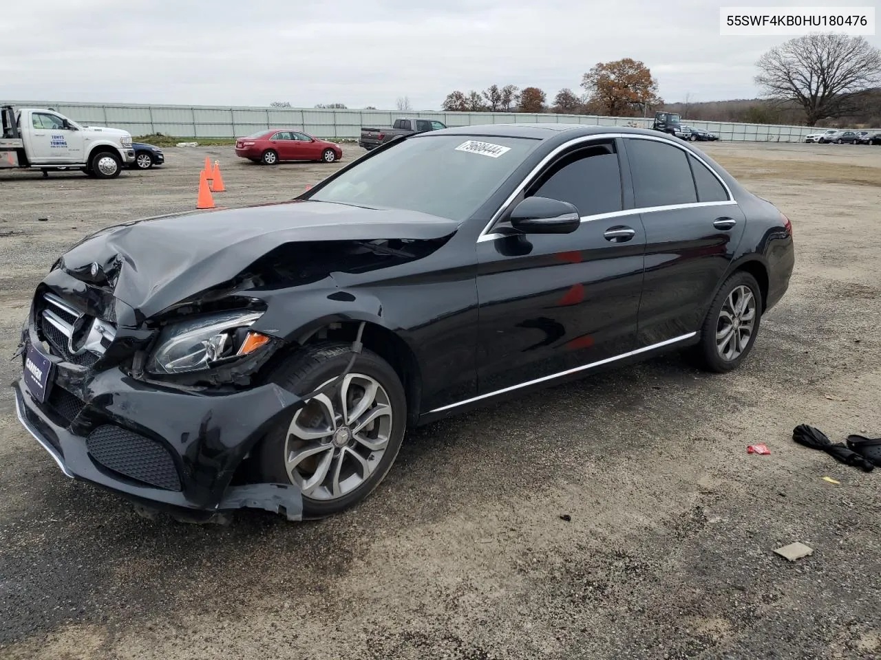 2017 Mercedes-Benz C 300 4Matic VIN: 55SWF4KB0HU180476 Lot: 79608444