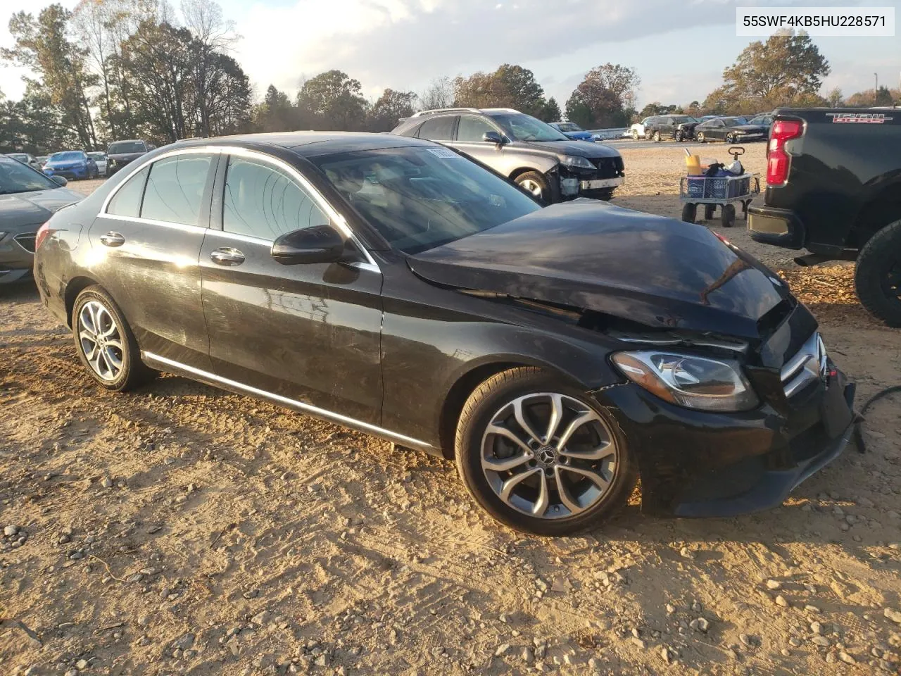 2017 Mercedes-Benz C 300 4Matic VIN: 55SWF4KB5HU228571 Lot: 79953794