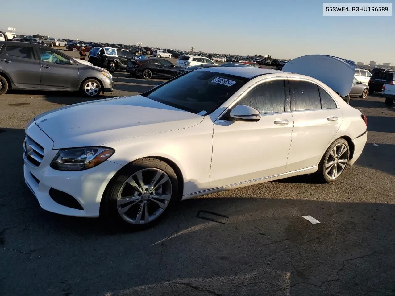 2017 Mercedes-Benz C 300 VIN: 55SWF4JB3HU196589 Lot: 79958504