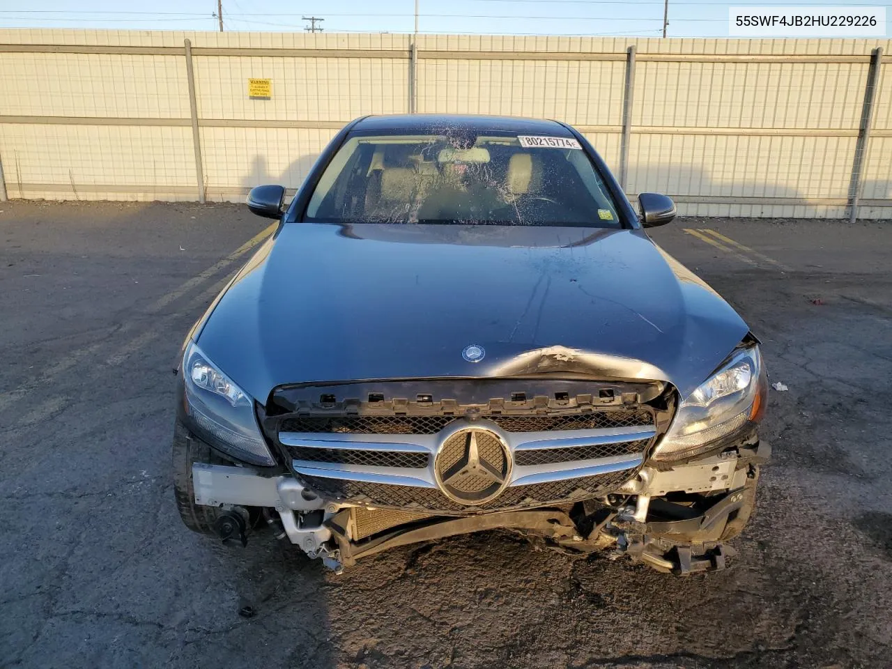 2017 Mercedes-Benz C 300 VIN: 55SWF4JB2HU229226 Lot: 80215774