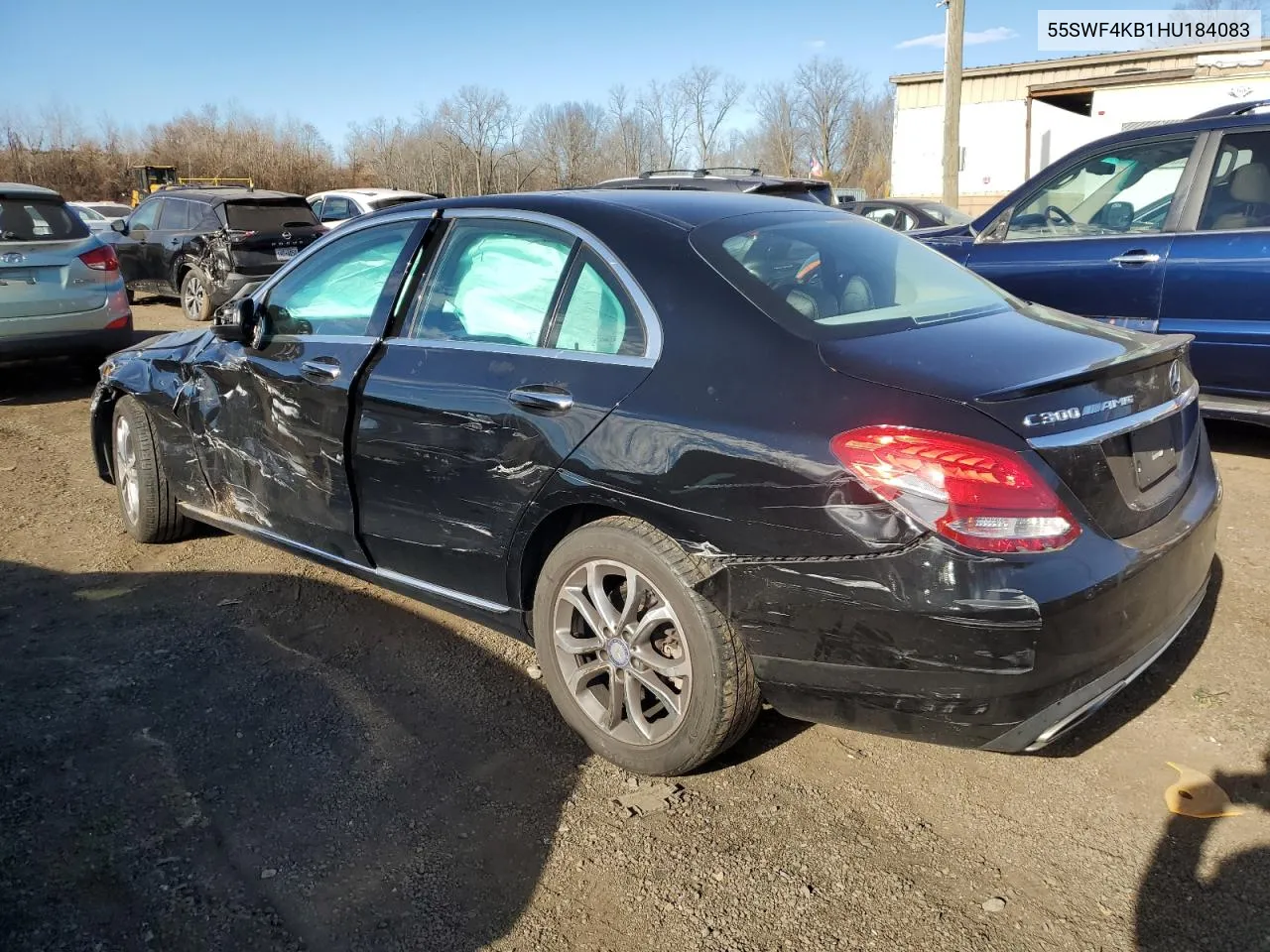 2017 Mercedes-Benz C 300 4Matic VIN: 55SWF4KB1HU184083 Lot: 80635884