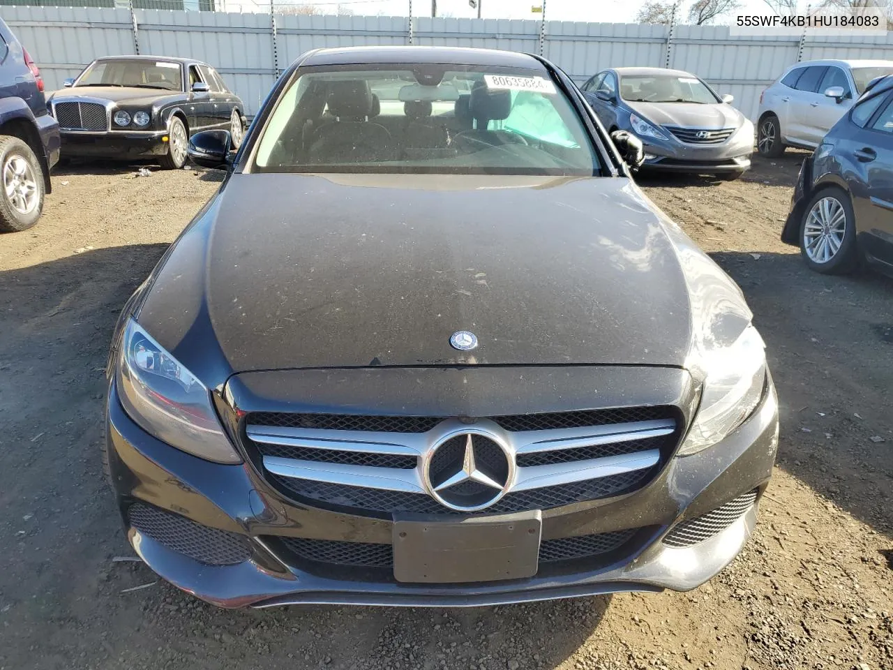 2017 Mercedes-Benz C 300 4Matic VIN: 55SWF4KB1HU184083 Lot: 80635884