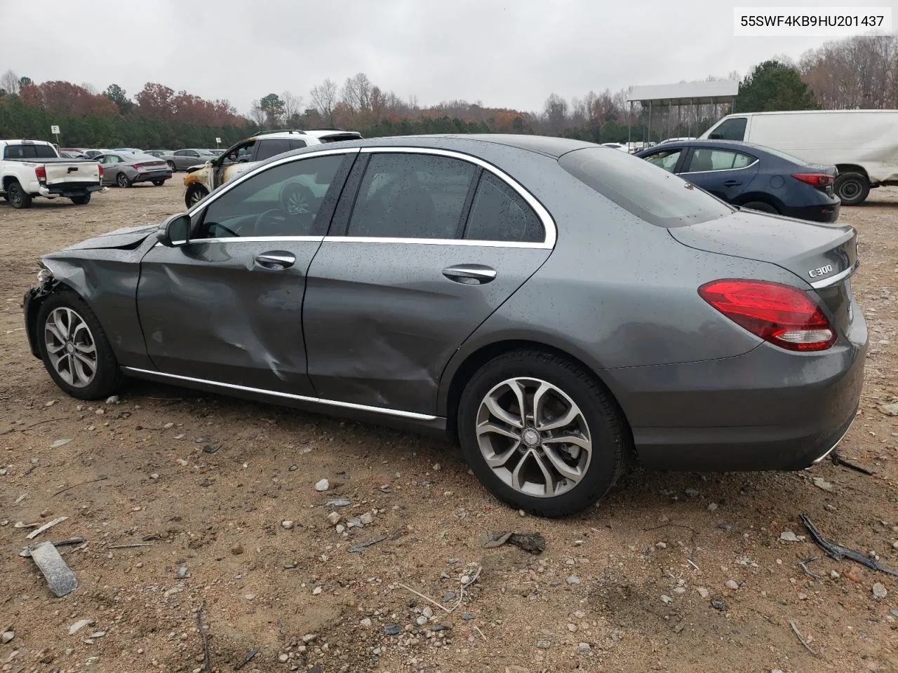 2017 Mercedes-Benz C 300 4Matic VIN: 55SWF4KB9HU201437 Lot: 80888414