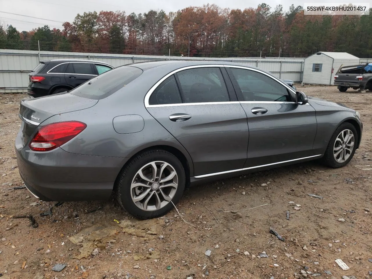 2017 Mercedes-Benz C 300 4Matic VIN: 55SWF4KB9HU201437 Lot: 80888414