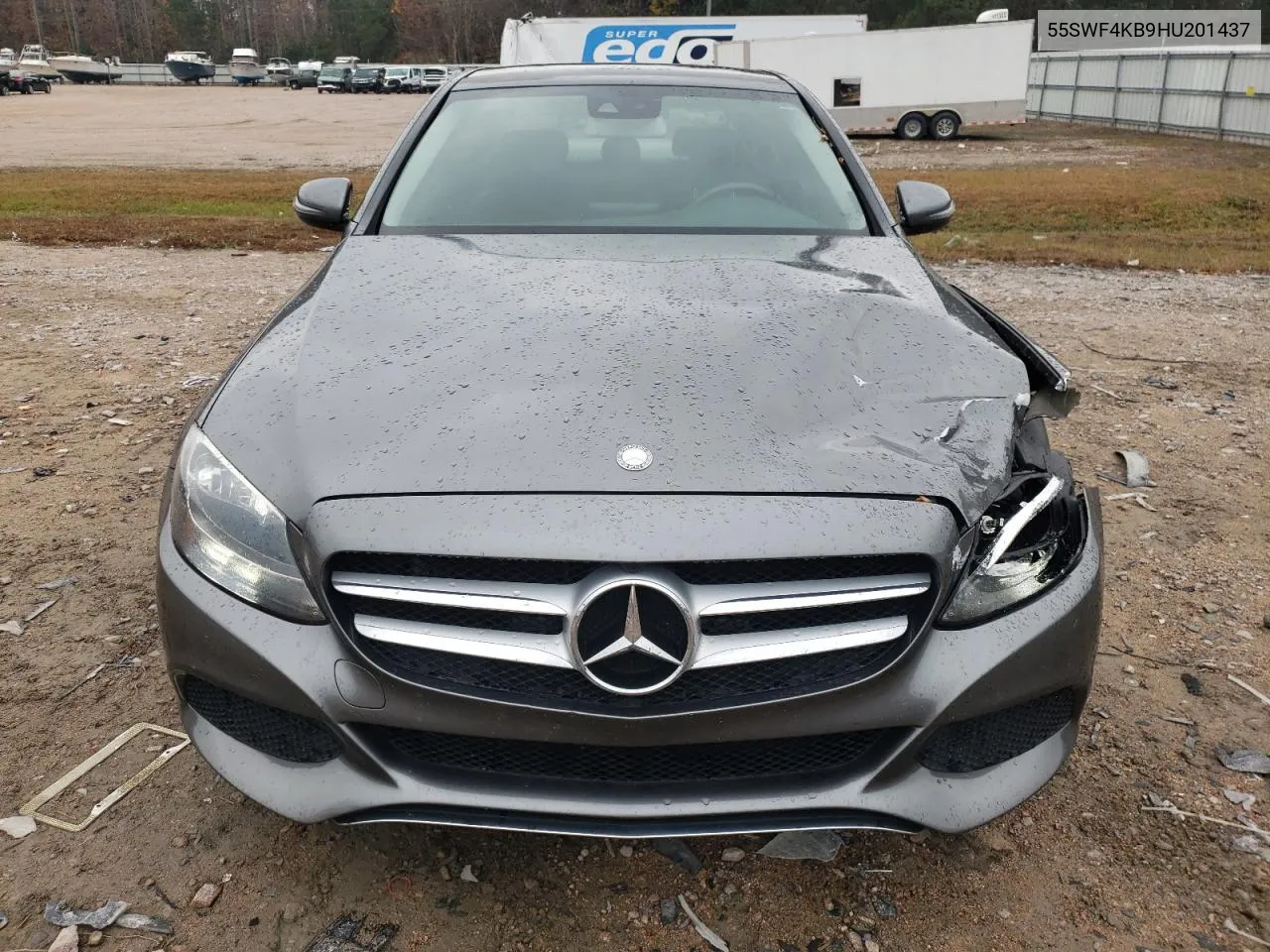 2017 Mercedes-Benz C 300 4Matic VIN: 55SWF4KB9HU201437 Lot: 80888414