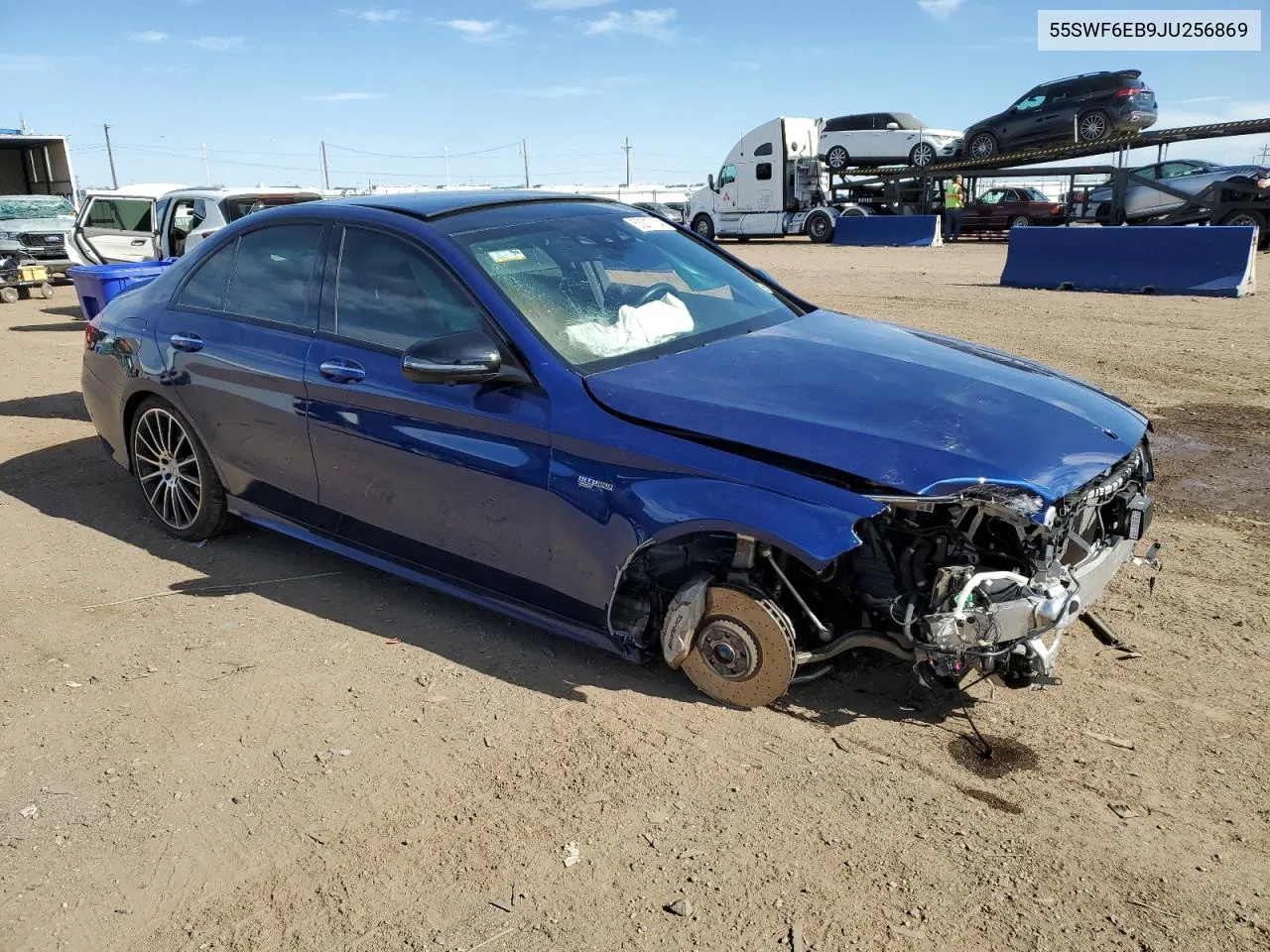 2018 Mercedes-Benz C 43 4Matic Amg VIN: 55SWF6EB9JU256869 Lot: 53217154