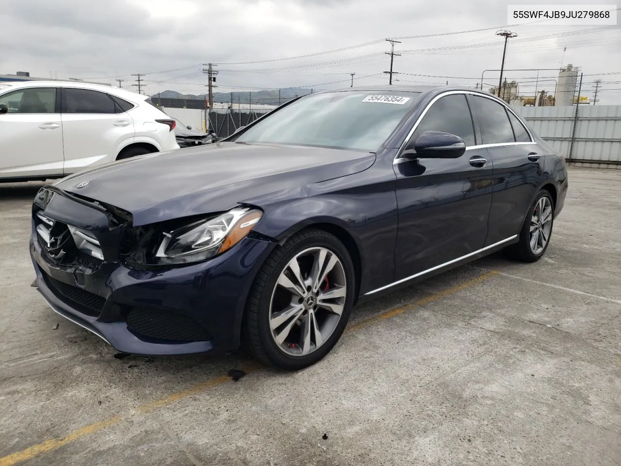 2018 Mercedes-Benz C 300 VIN: 55SWF4JB9JU279868 Lot: 55476354