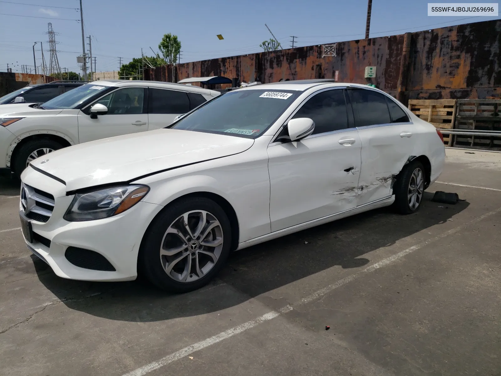 2018 Mercedes-Benz C 300 VIN: 55SWF4JB0JU269696 Lot: 56059744