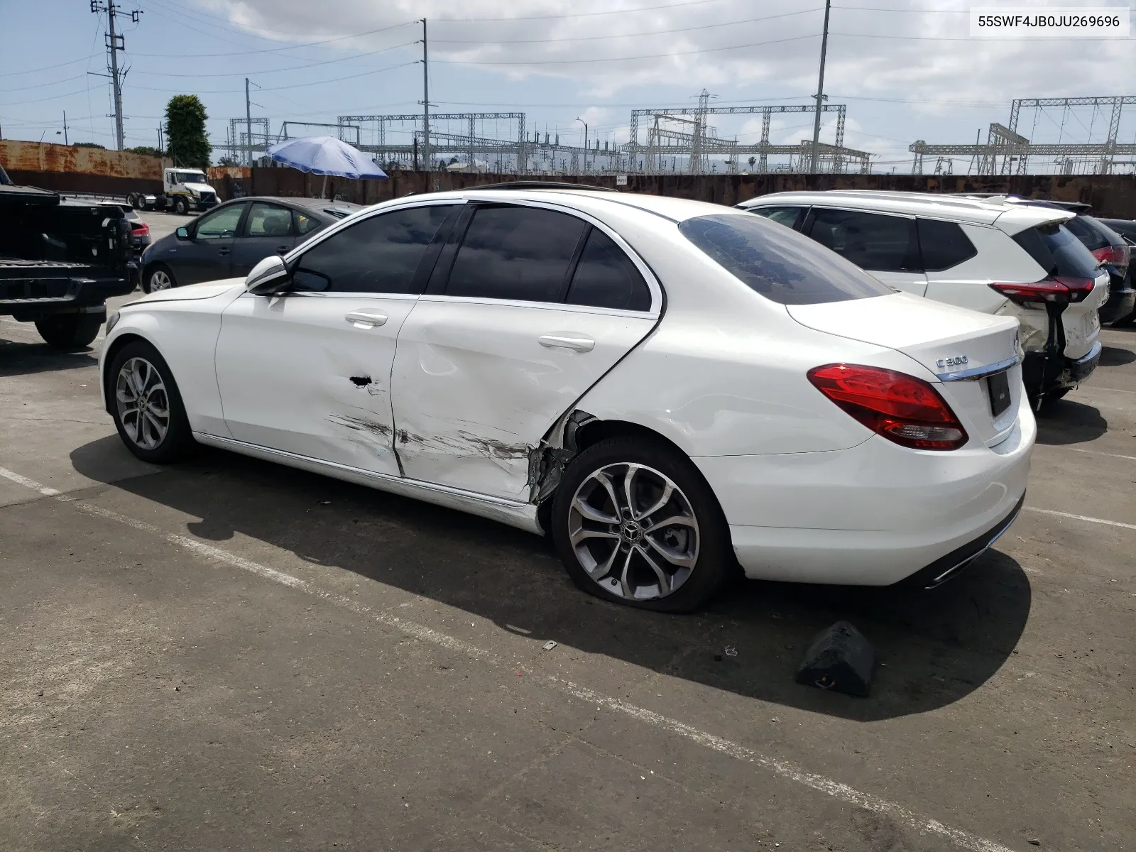 2018 Mercedes-Benz C 300 VIN: 55SWF4JB0JU269696 Lot: 56059744