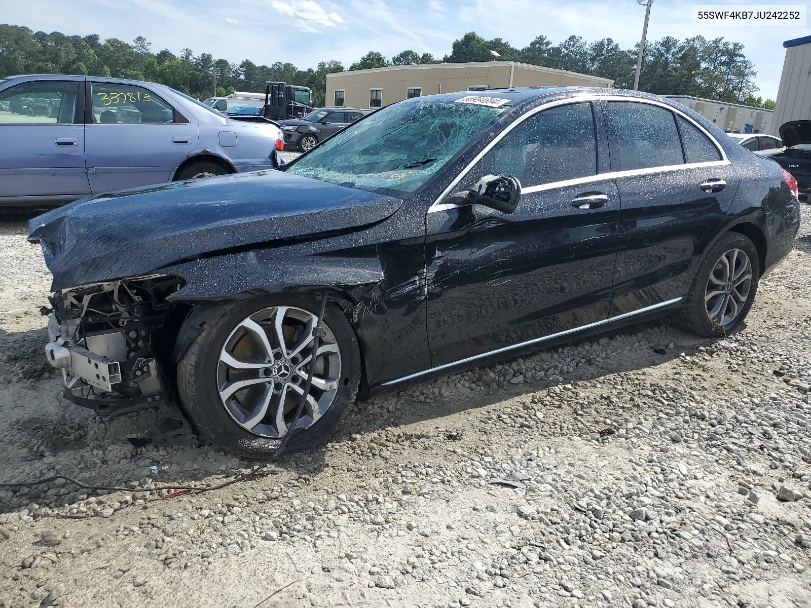 2018 Mercedes-Benz C 300 4Matic VIN: 55SWF4KB7JU242252 Lot: 56994894