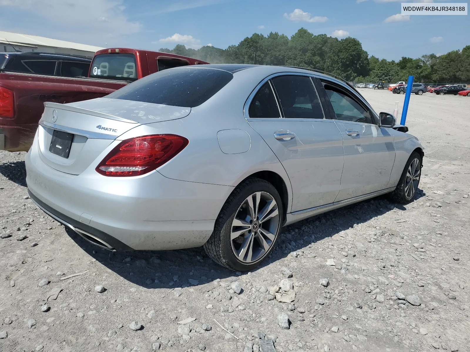 2018 Mercedes-Benz C 300 4Matic VIN: WDDWF4KB4JR348188 Lot: 60470084