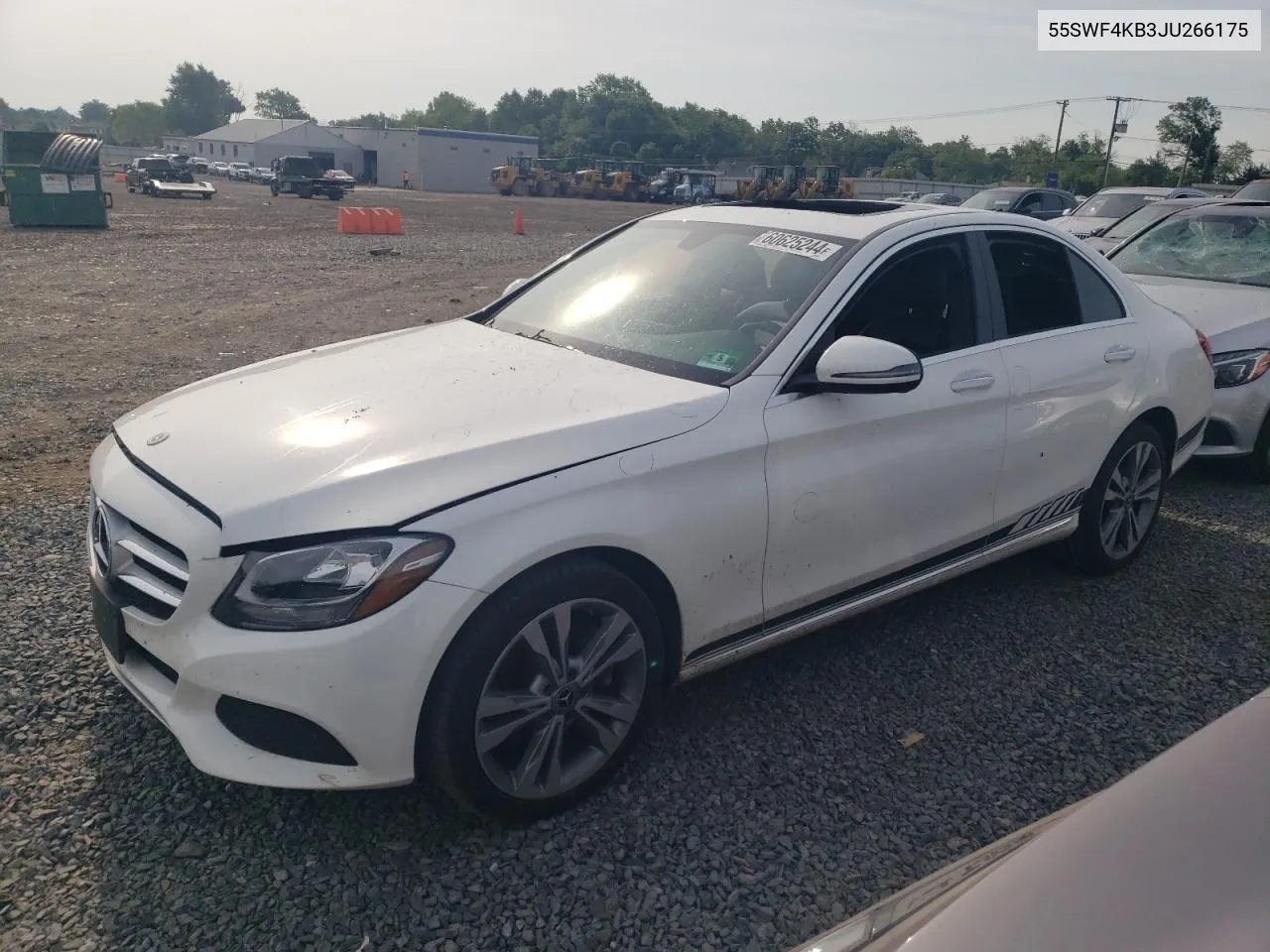 2018 Mercedes-Benz C 300 4Matic VIN: 55SWF4KB3JU266175 Lot: 60625244