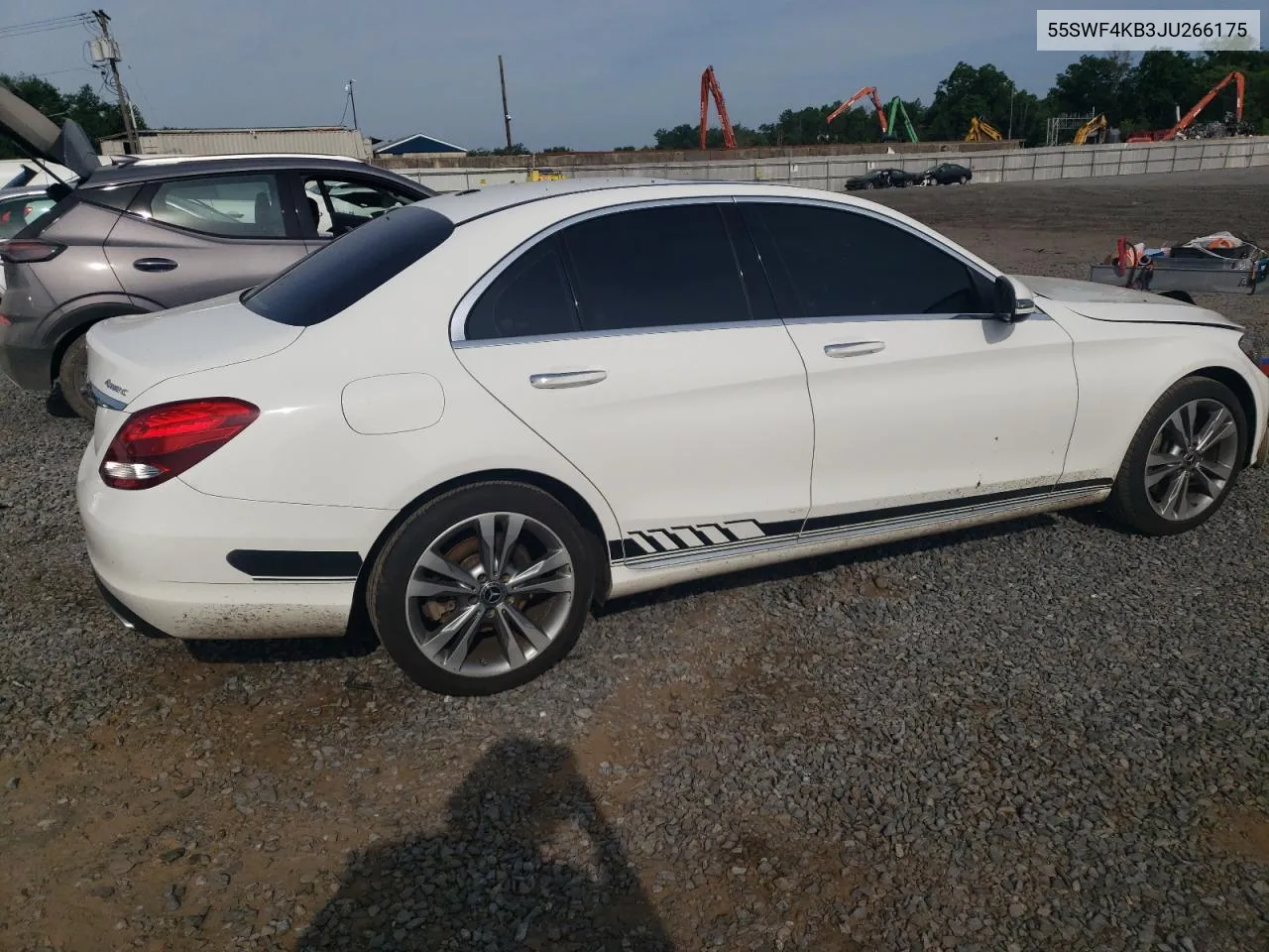 2018 Mercedes-Benz C 300 4Matic VIN: 55SWF4KB3JU266175 Lot: 60625244