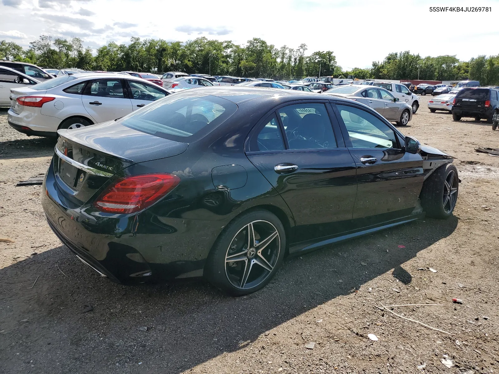 2018 Mercedes-Benz C 300 4Matic VIN: 55SWF4KB4JU269781 Lot: 60782444