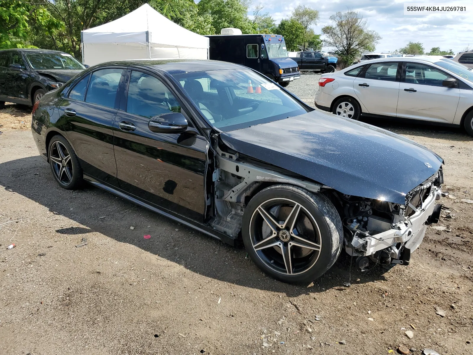 2018 Mercedes-Benz C 300 4Matic VIN: 55SWF4KB4JU269781 Lot: 60782444