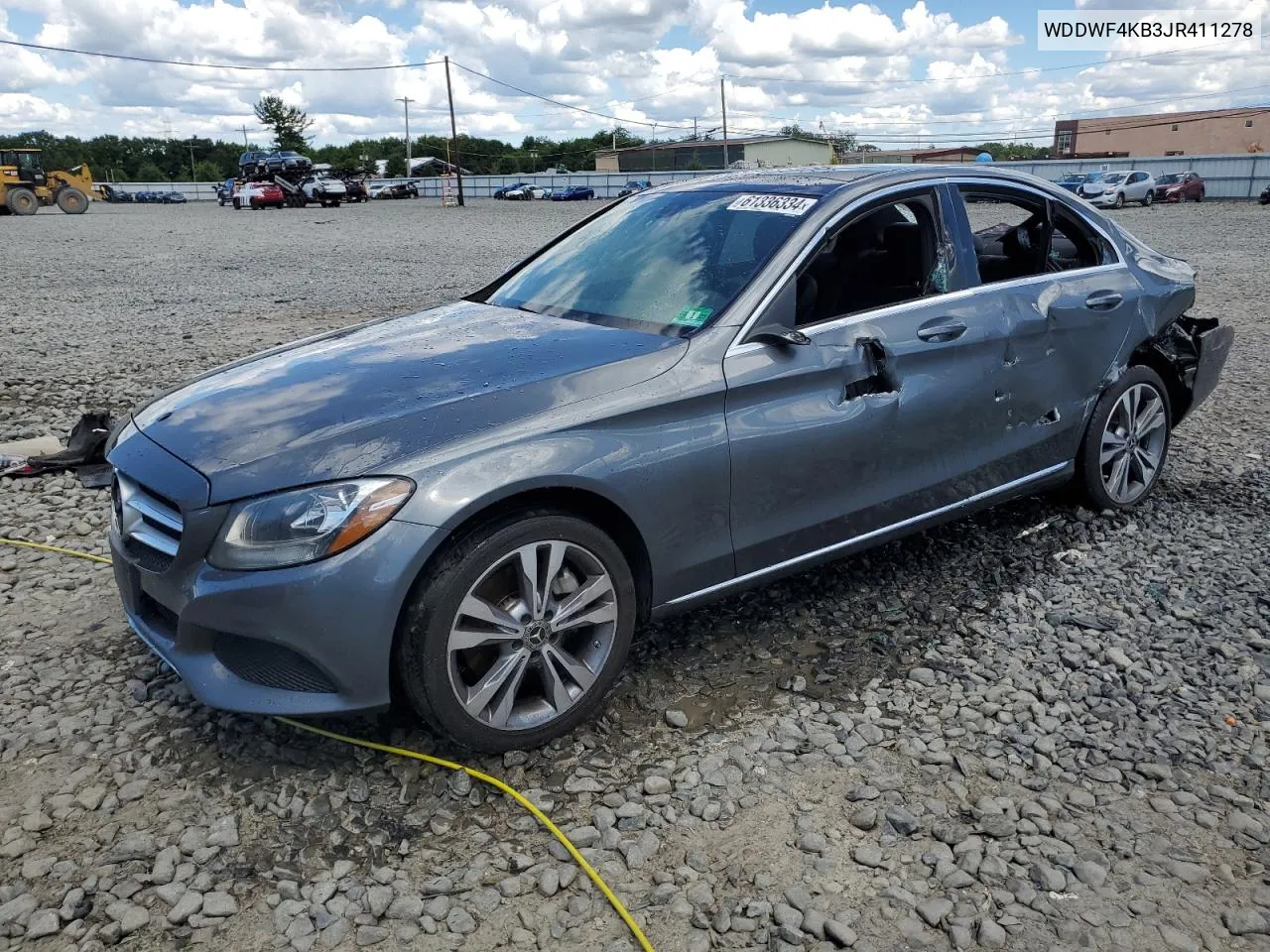 2018 Mercedes-Benz C 300 4Matic VIN: WDDWF4KB3JR411278 Lot: 61336334