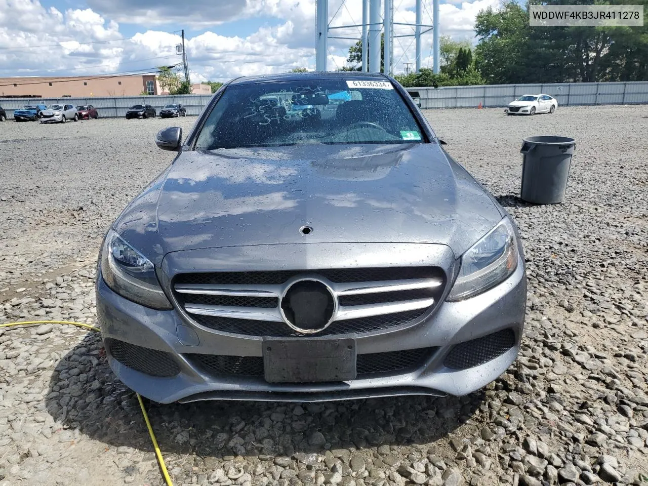 2018 Mercedes-Benz C 300 4Matic VIN: WDDWF4KB3JR411278 Lot: 61336334