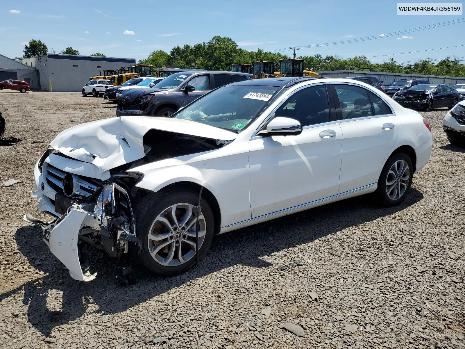 2018 Mercedes-Benz C 300 4Matic VIN: WDDWF4KB4JR356159 Lot: 61740844